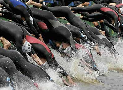 Triathlon swim start