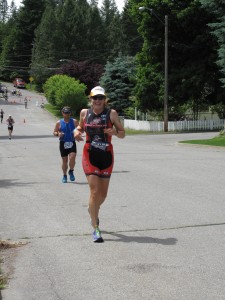 Jen Datwyler on the run at Ironman® Coeur d'Alene 2013 - Team Endurance Nation