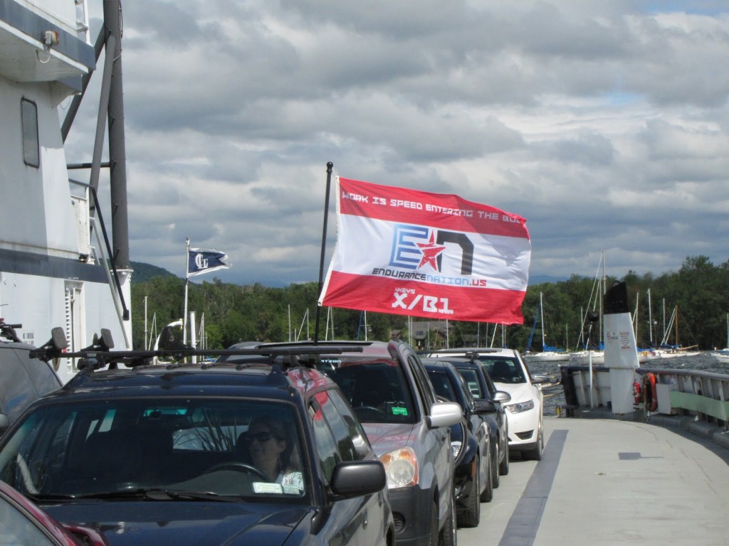 Team Endurance Nation Flag Flies at Lake Placid 2013
