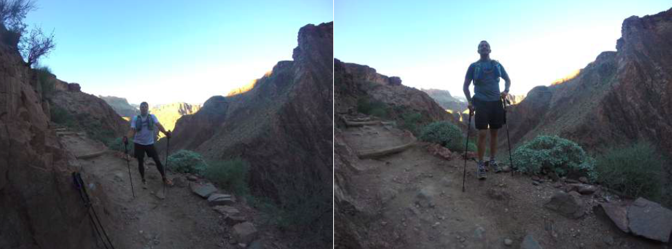 JW& Eric ~12.5 hours into the trip coming back up the Bright Angel trail